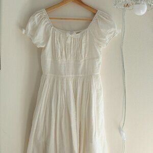 Hearts and Found Swiss Dot Puff Sleeve Cottagecore Dress